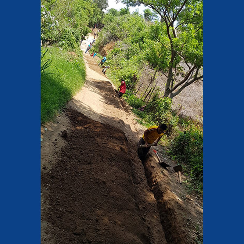 Digging Ditches for Water Pipes