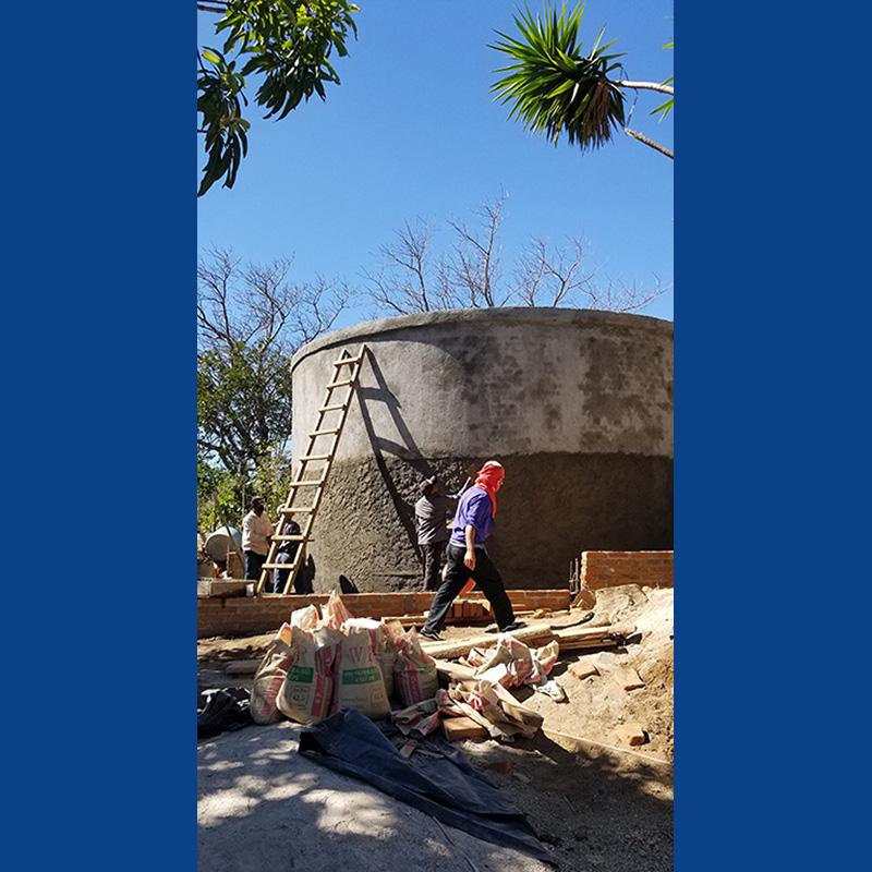 Water Holding Tank Construction